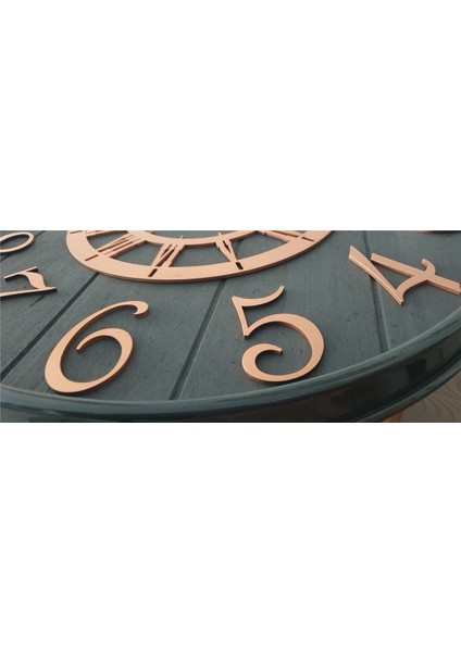 Antrasit Metal Kasalı , Antrasit Renkli Yuvarlak Duvar Saati Çap 50 cm modelleri