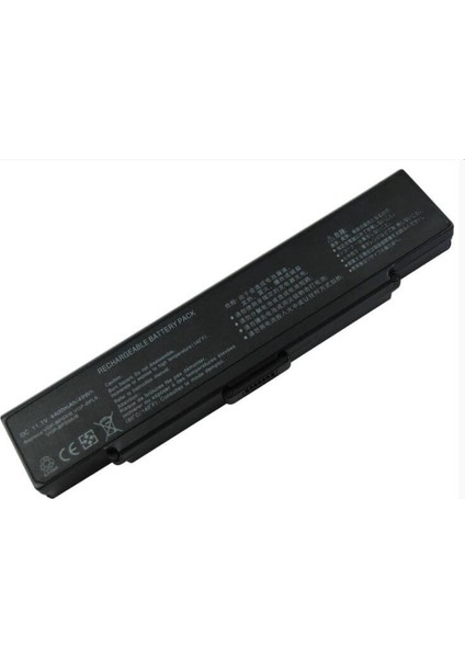 Sony Vaio VGN-AR53DB Notebook Bataryası Pili - Siyah
