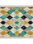 Geometrik Desenli Osmanlı Motif Dijital Baskı Yıkanabilir Kaymaz Taban Kilim Model Salon Halısı 2