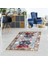 Geometrik Desenli Dijital Baskı Yıkanabilir Kaymaz Taban Modern Kilim Desen Salon Halı 1