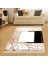 Geometrik Mermer Desenli Gold Dijital Baskı Yıkanabilir Kaymaz Taban Modern Salon Halısı ve Yolluk 1