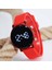 Kırmızı Renk Silikon Kordon Şık Tasarım Kadın Kol Saati SU-476-001 1