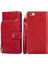 İphone 6 / 6S Için Fermuarlı Çanta Pu + Tpu Pu Kılıf Kırmızı (Yurt Dışından) 1