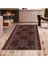 Geometrik Etnik Kilim Desenli Siyah Beyaz Dijital Baskı Yıkanabilir Kaymaz Taban Modern Salon Halısı 1