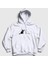 Unisex Beyaz Black And White Cats Kedi Kapüşonlu Sweatshirt 1