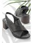 Siyah Leather Kadın Klasik Topuklu Ayakkabı K055864528 1