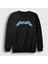 Unisex Siyah Logo V2 Metallica Sweatshirt 1