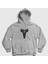 Unisex Gri Logo Kobe Bryant Basketbol Kapüşonlu Sweatshirt 1