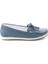 Kot Mavi Leather Kadın Loafer Ayakkabı K015296207 2