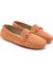 Nove Turuncu Kadın Süet Loafer 1