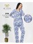 Yeni Hf Club 2116 Kadın Önden Düğmeli Uzun Kollu Pijama Takımı 1