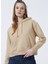 Kapüşonlu Normal Kalıp Bej Kadın Sweatshirt - J20J218048AB0 1