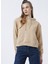 Kapüşonlu Normal Kalıp Bej Kadın Sweatshirt - J20J218048AB0 4