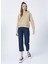 Kapüşonlu Normal Kalıp Bej Kadın Sweatshirt - J20J218048AB0 5