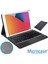 iPad 8.nesil 10.2 Inch 2020 Bluetooth Touchpad Klavye + Standlı Kılıf - Bkk5 3