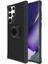 Galaxy S22 Ultra Kılıf Standlı Yüzük Tutuculu Black Kılıf Siyah 1