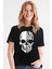Hızlı Yaşa Siyah Kısa Kollu Kadın T-Shirt 1