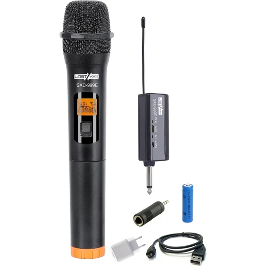 Lastvoice SXC-999E Şarjlı Telsiz Kablosuz EL Mikrofonu