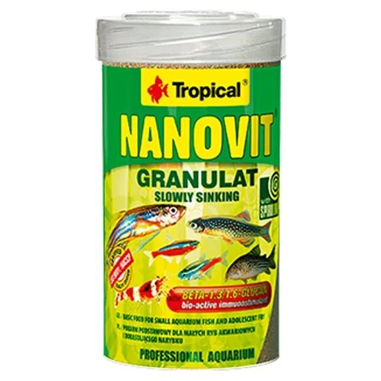 Tropical Nanovit Granulat 100 Gr. Kovadan Bölme Kilitli Poşet