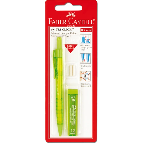 Faber-Castell Bls. Triclick Versatil+Min Seti 0 7mm Mor-Pembe-Mavi-Yeşil