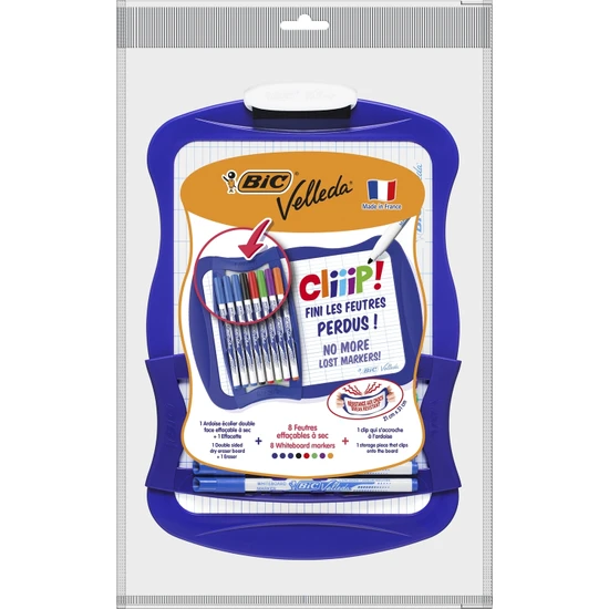 Bic Mini Beyaz Tahta + 8 Adet Kalem 1721 Tahta Kalemi + Silgi Bic Mini Beyaz Tahta + 8 Adet Kalem 1721 Tahta Kalemi + Silgi