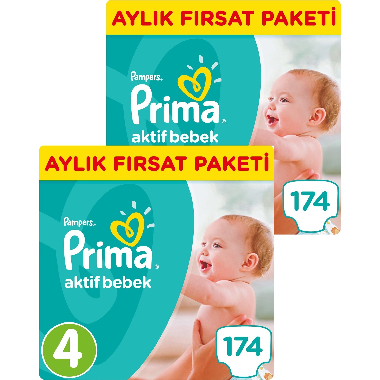 Prima Bebek Bezi Aktif Bebek 4 Beden Maxi Aylık Fırsat Fiyatı