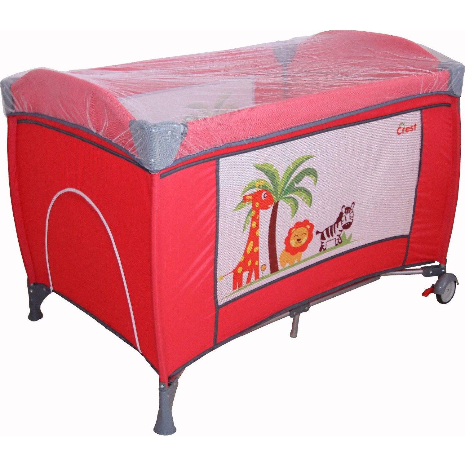 Crest Cr108 Oyun Parkı Park Yatak Kırmızı Fiyatı