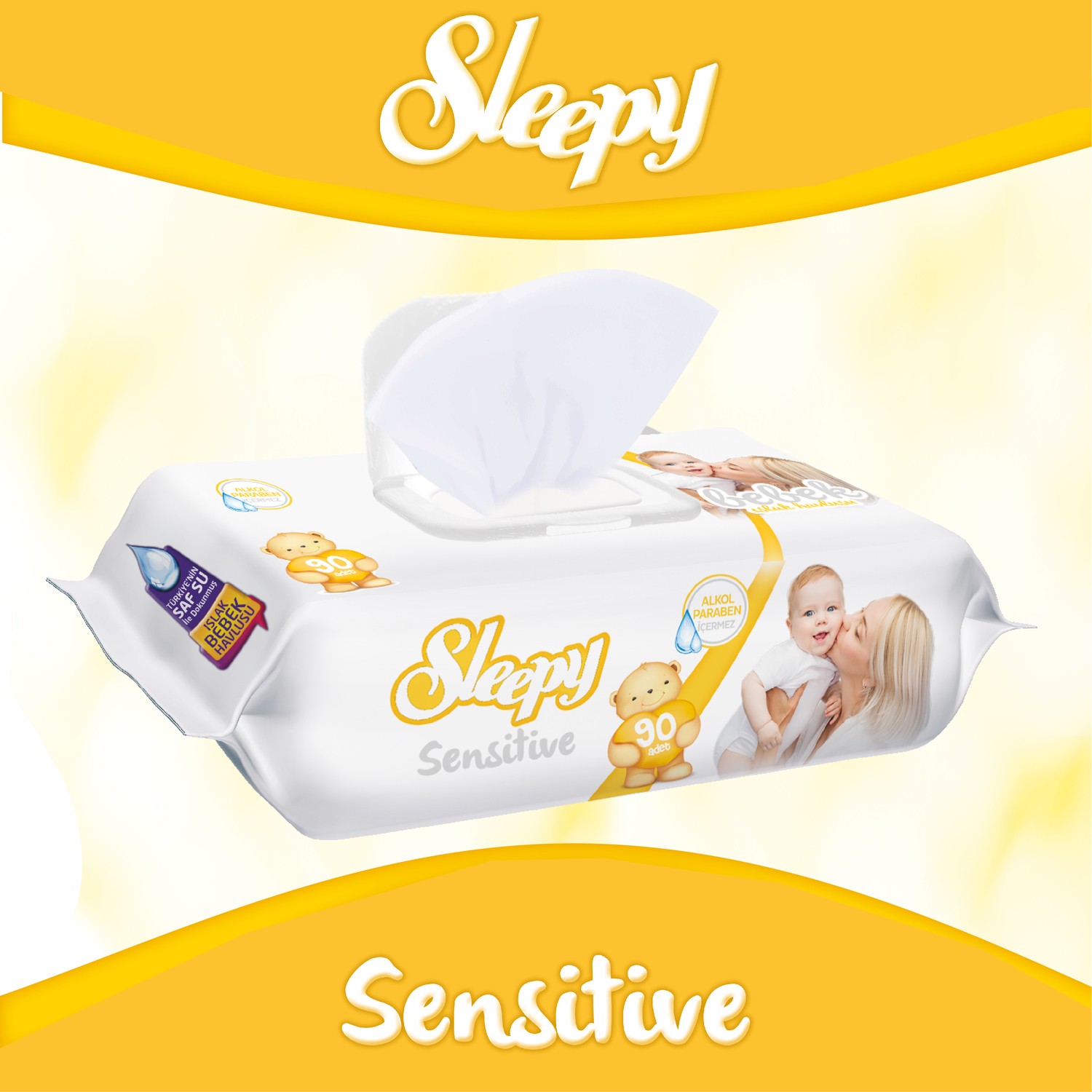 Sleepy Islak Mendil Sensitive 90 x 24�lü Fiyatı