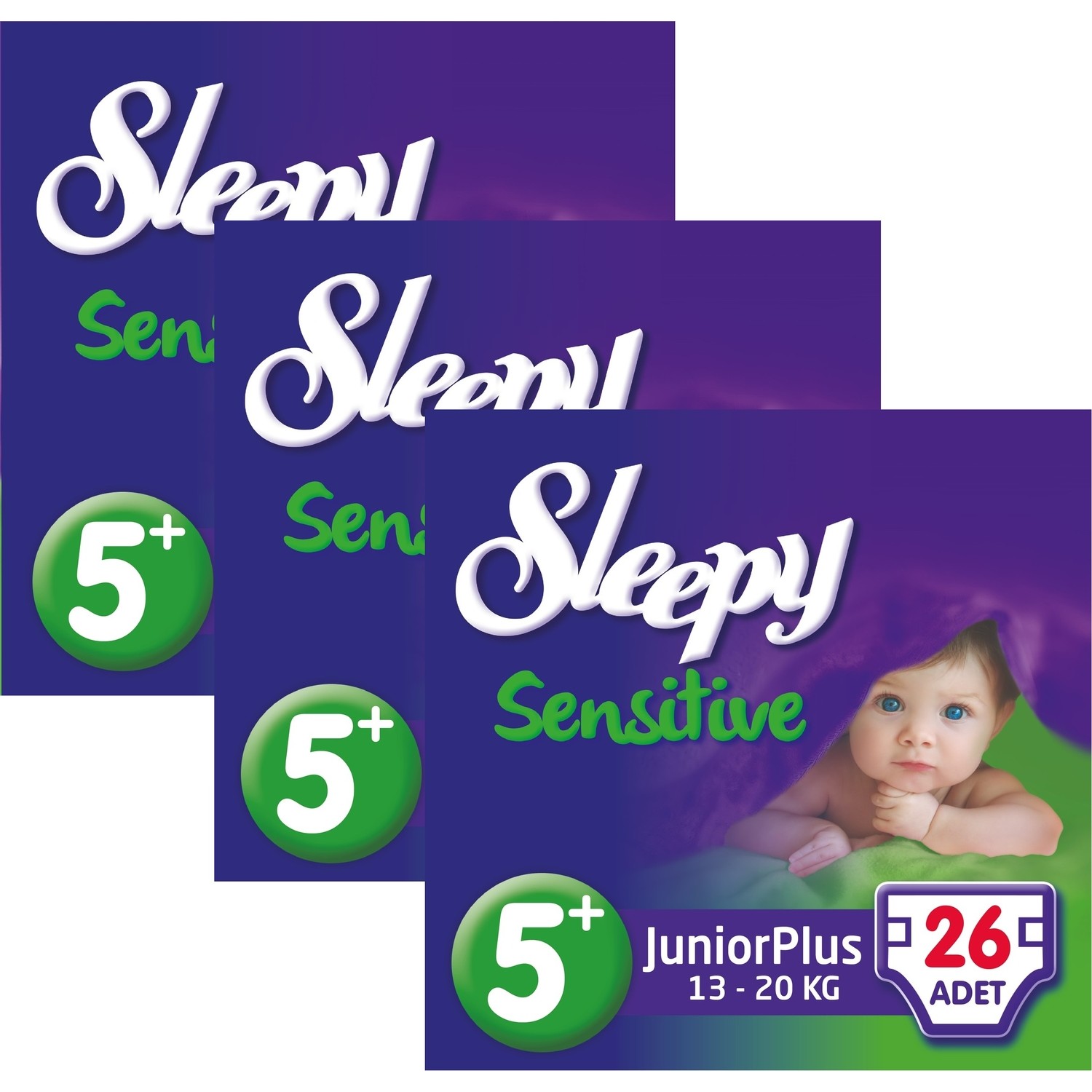 Sleepy Sensitive Bebek Bezi 5+ Beden Junior Plus Jumbo Paket Fiyatı