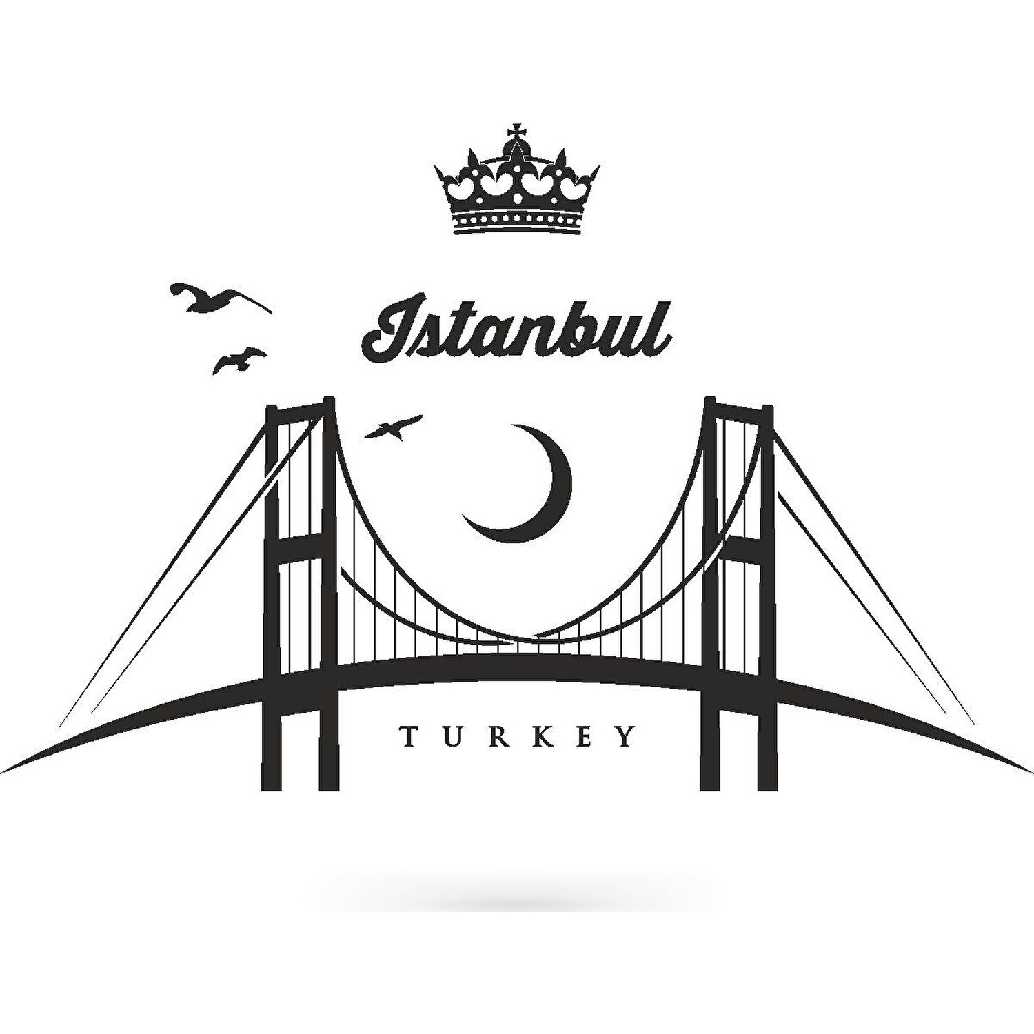 Стамбульский мост вектор