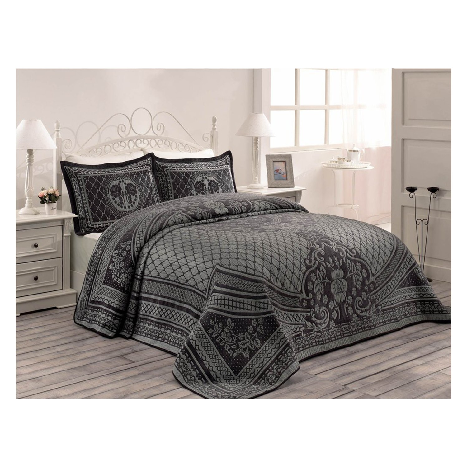 Casandra Ceremony Sierra Gray Çift Kişilik Yatak Örtüsü Fiyatı Casandra Ceremony Sierra Gray Çift Kişilik Yatak Örtüsü Fiyatı