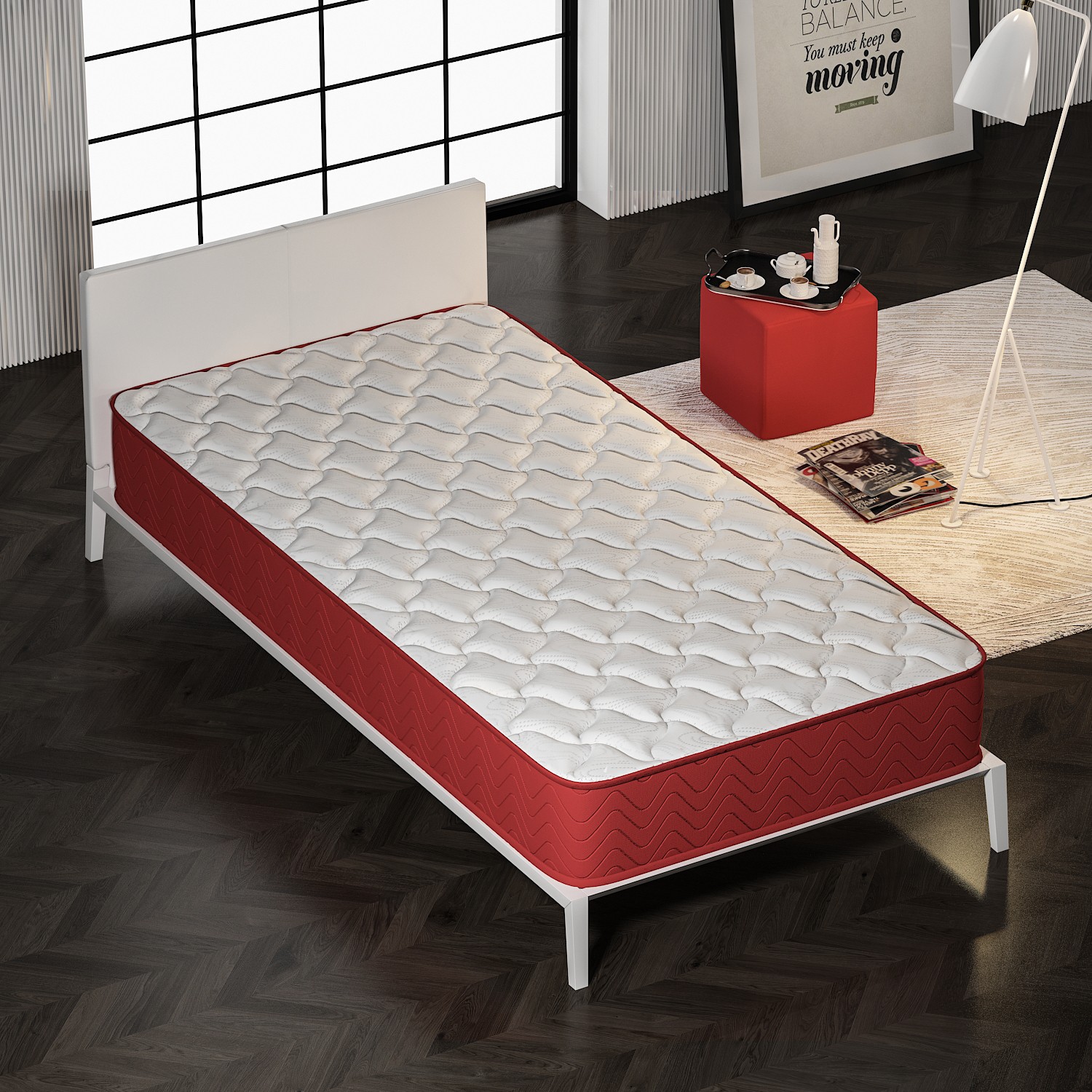 Dakron Yatak Trend Kırmızı 90 x 190 Fiyatı Taksit