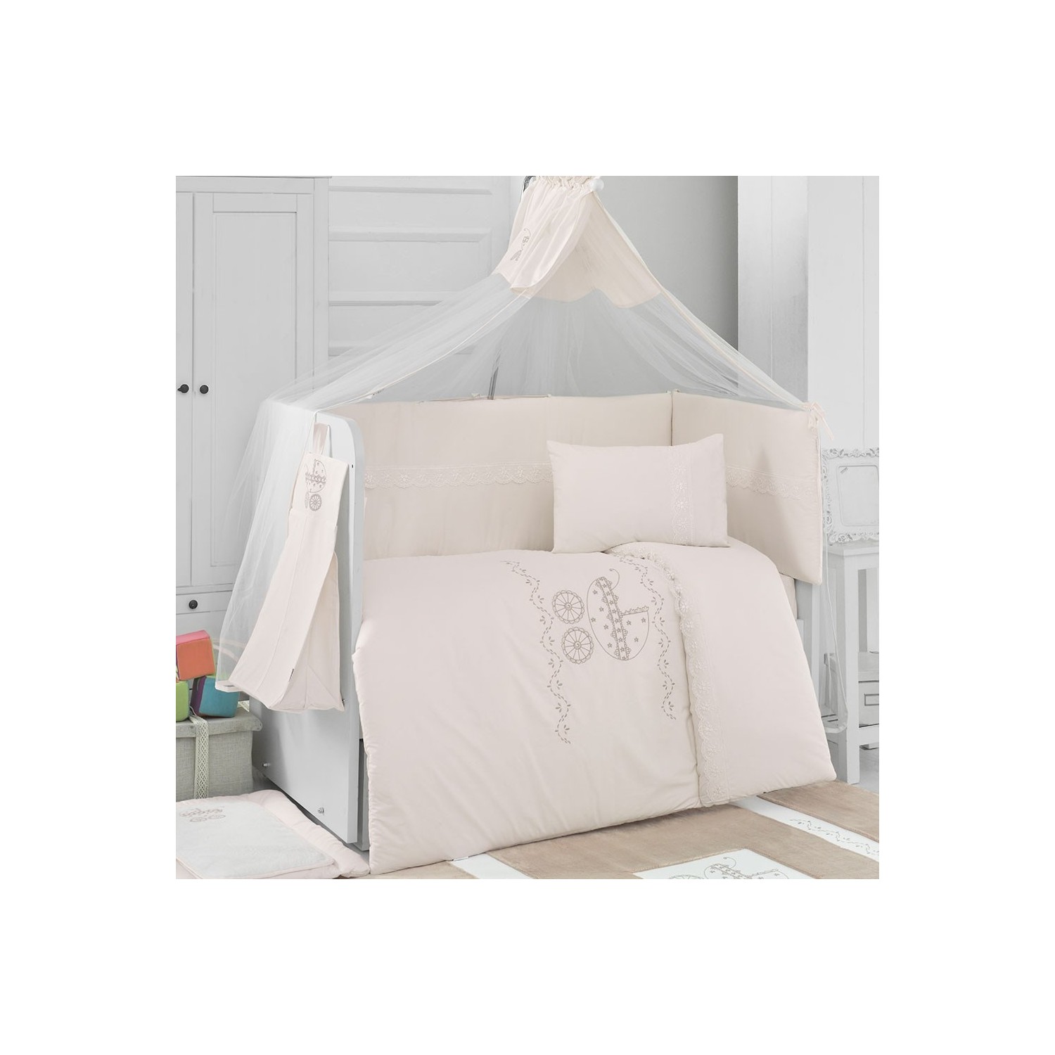 Dinoboo Glossy Bebek Uyku Seti 80x130 Fiyatı Taksit