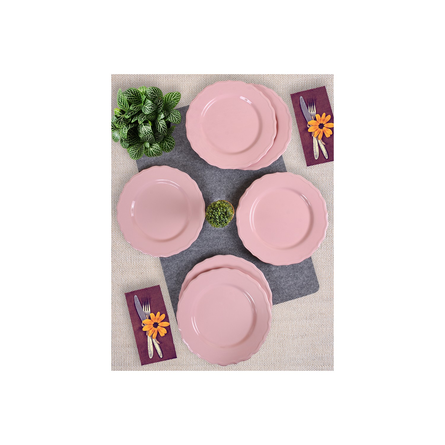 Keramika 6 Adet 21 Cm Juliet Pasta Tabağı Açık Pembe 551 Fiyatı