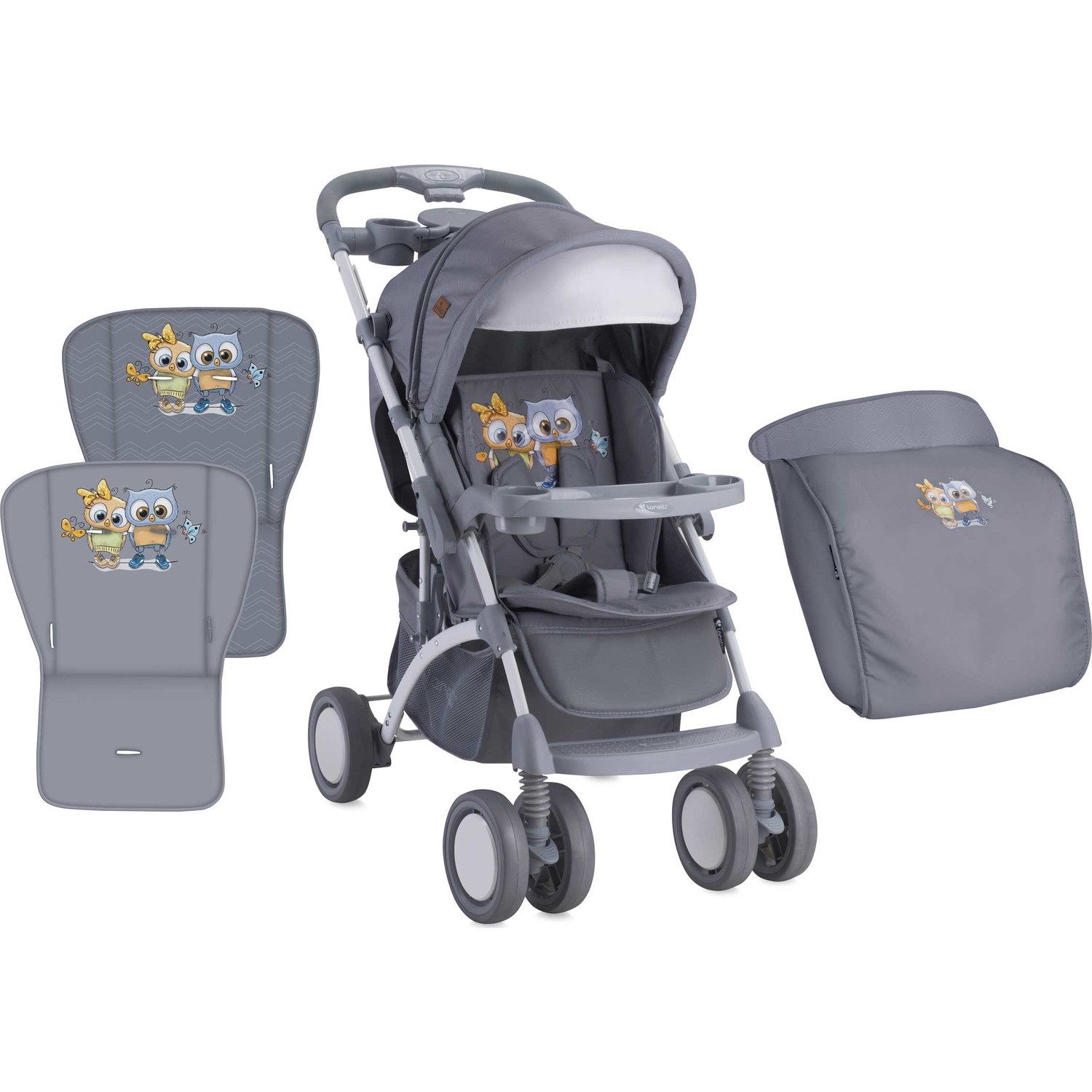 Lorelli Apollo Çift Yönlü Bebek Arabası Grey Baby Owls Fiyatı