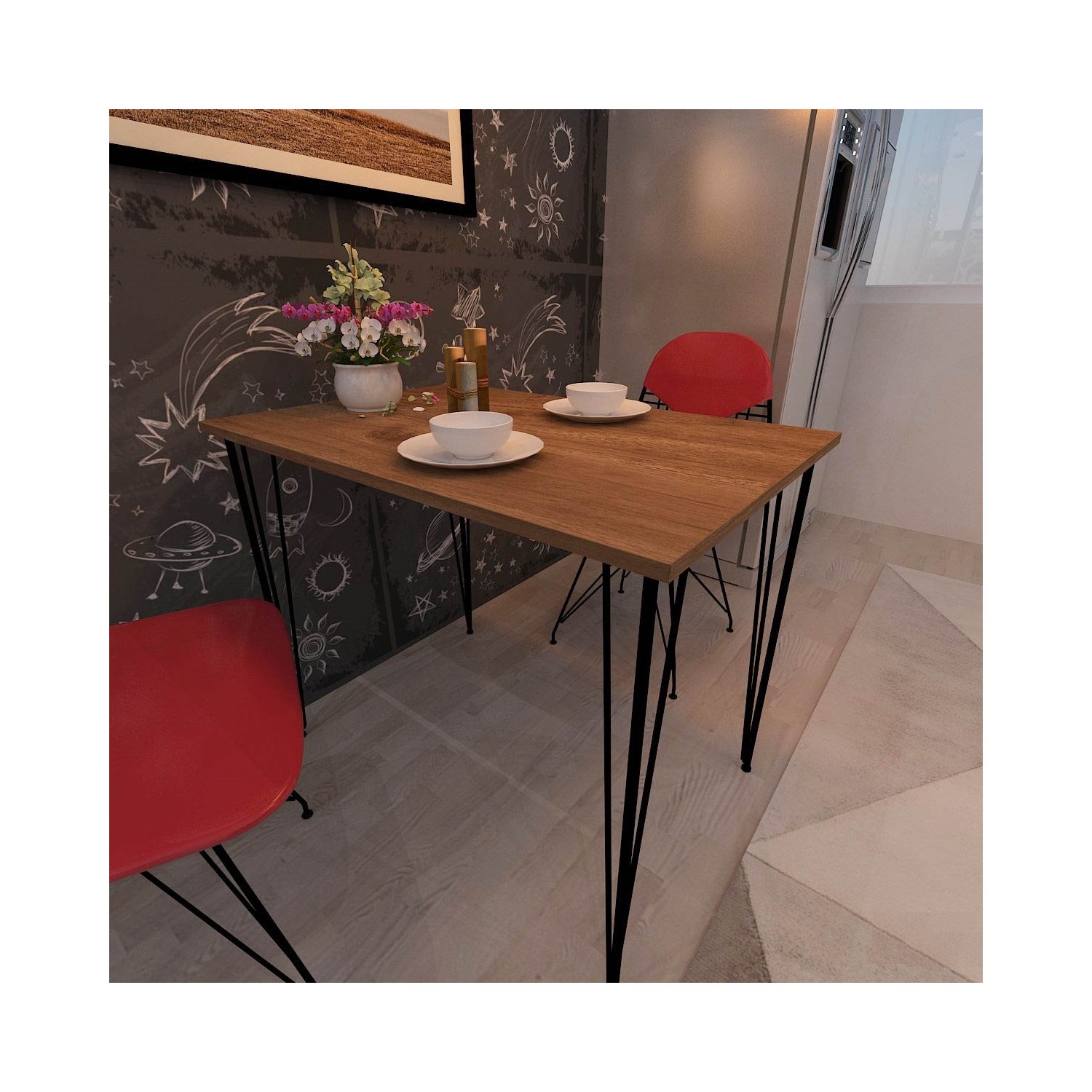 Mars Mobilya Milano XL Ceviz Mutfak Masası Fiyatı