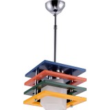 Sedef 9425-1P Tekli Ahşap Avize- Renkli