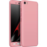 Case 4U Xiaomi Redmi 4X 360 Derece Korumalı Tam Kapatan Koruyucu Kılıf Rose Gold*