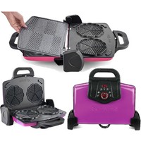 Schafer Nostalgie Waffle & Tost Makinesi Mor