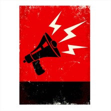 Cakasepetim Ahşap Tablo Megafone