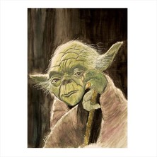 Cakasepetim Ahşap Tablo Star Wars Yoda