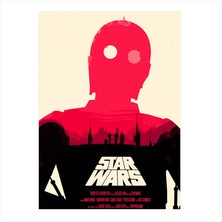 Cakasepetim Ahşap Tablo Star Wars 3PO afiş