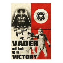 Cakasepetim Ahşap Tablo Star Wars Vader Victory