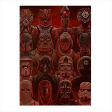 Cakasepetim Ahşap Tablo Star Wars Karakterler