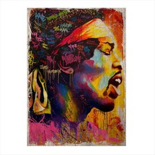 Cakasepetim Ahşap Tablo Retro jimi hendrix