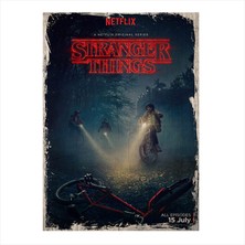 Cakasepetim Ahşap Tablo Stranger Things Afiş