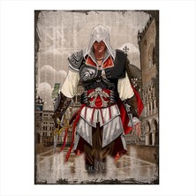 Cakasepetim Ahşap Tablo Assasian Creed