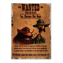 Cakasepetim Ahşap Tablo Wanted Dead Or Alive Mario