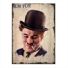 Cakasepetim Ahşap Tablo Charlie Chaplin