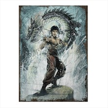 Cakasepetim Ahşap Tablo Bruce lee the dragon